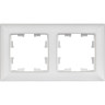 Рамка 2-местная IEK BRITE R-M22-12-K91 РУ-2-БрАБ арктич. бел./бел. BR-M22-12-K91