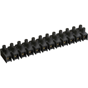 Зажим контактный винтовой IEK UZV5-020-06 ЗВИ-20 н/г, 4,0-10мм2, 12пар, черный